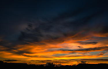 Sky cloud abstract background at sunset/sunrise,soft focus.