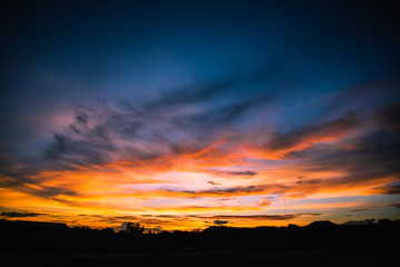 Obraz premium Sky cloud abstract background at sunset/sunrise,soft focus.