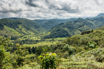 Landschaft nahe Salente, Zona Cafetera, Kolumbien