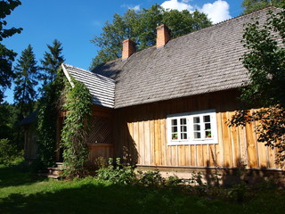 Forester's house in Florianka, Zwierzyniec, Poland