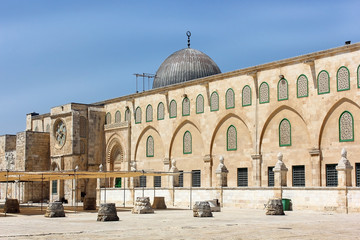 Al Aqsa Mosque at the Temple Mount, Jerusalem, Israel