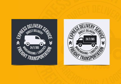 Delivery Service Logo Layouts