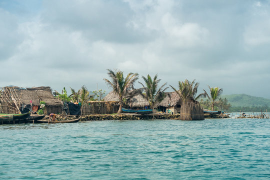 Dorf in Guna Yala, San Blas Inseln, Panama