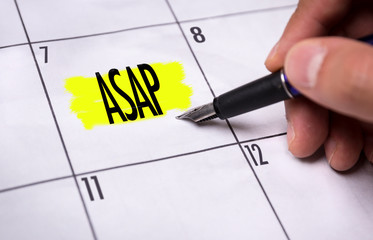 ASAP - As Soon As Possible