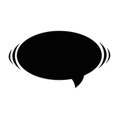 speech bubble icon over white background icon