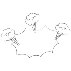 retro burst icon over white background icon