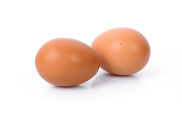 Egg isolated on white background