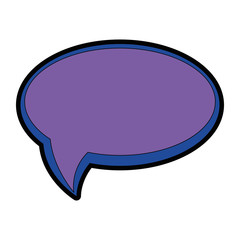 speech bubble icon over white background icon