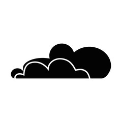 Clouds weather image over white background graphic