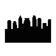 city buildings silhouette icon vector illustration graphic design