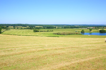 Idyllic landscape in Burgundy, France