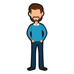 Man cartoon profile