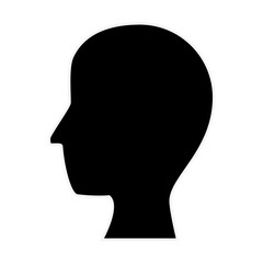 Human head silhouette