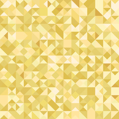 Gold gradient geometric greeting card, banner, seamless pattern. Vector luxury background