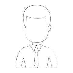 businessman profile cartoon