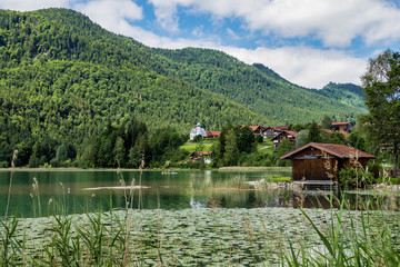 Fototapeta premium Bayern - Allgäu - Weißensee bei Füssen