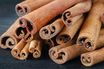 Bunch of cinnamon sticks