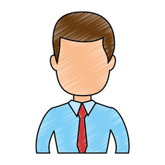 businessman profile cartoon