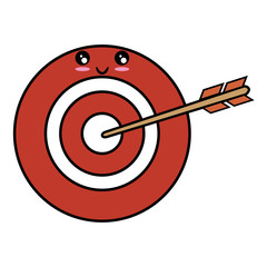 Dartboard with arrow