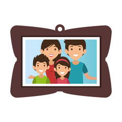 frame with family picture