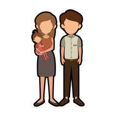 Fototapeta premium family with kids