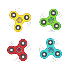 Colorful fidget spinners