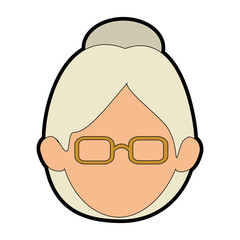 avatar woman icon over white background colorful design vector illustration