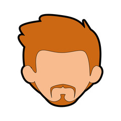 Man cartoon faceless
