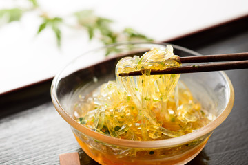 ところてん　酢醤油