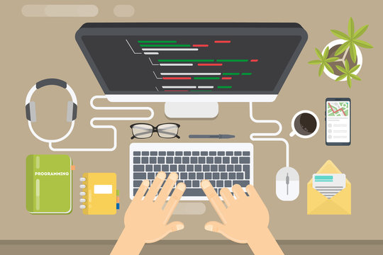 Programming concept illustration.
