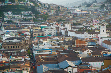Fototapeta premium View of the historic center of Quito, Ecuador