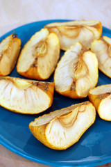 Dried pieces of apple