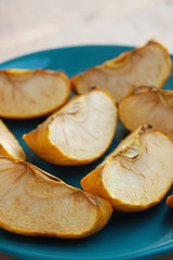 Dried pieces of apple