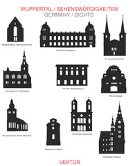 Fototapeta premium Sehenswürdigkeiten Wuppertal