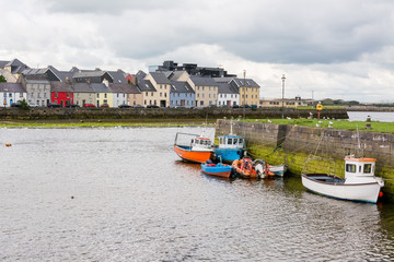 Fototapeta premium Landascapes of Ireland. Galway city and Corrib river