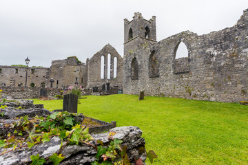Landascapes of Ireland. Cong abbey in Galway county