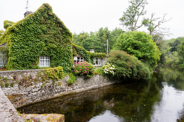 Landascapes of Ireland. Cottage of Cong in Galway county