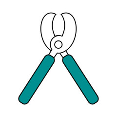 pruning shears gardening tool icon image