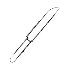 kitchen knife isolated icon vector illustration design