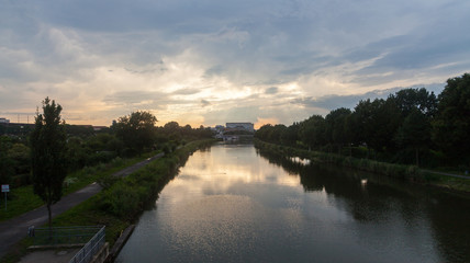 Abendstimmung am Mittellandkanal