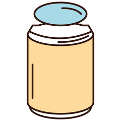 mason jar with ingredient kitchen vector illustration design