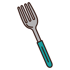 fork cutlery isolated icon vector illustration design