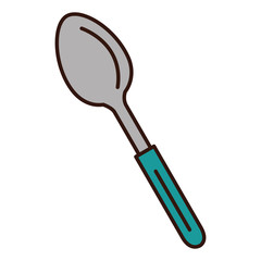 spoon cutlery isolated icon vector illustration design