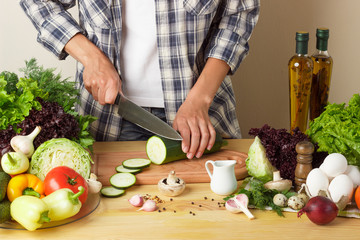 Woman cook at the kitchen