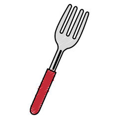 fork cutlery isolated icon vector illustration design