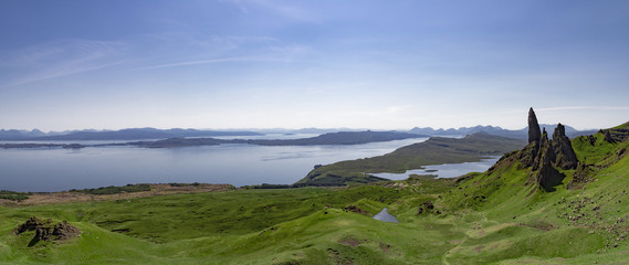Panoramic view of the Old Man Of Storr, Isle of Skye, Scottland