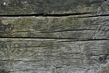 Antique weathered wooden beam texture.