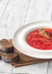 Borsch - Ukrainian traditional beetroot soup