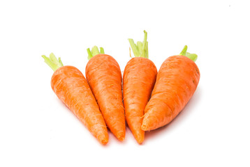 A pile of carrot isolated