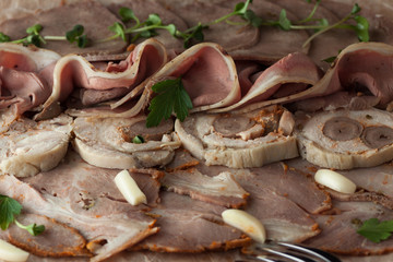 Assorted homemade meat products